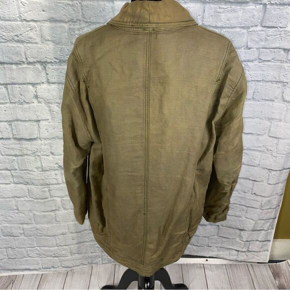 Free people oversize coat w/front pockets low cut collar one button close sz S - Picture 12 of 12